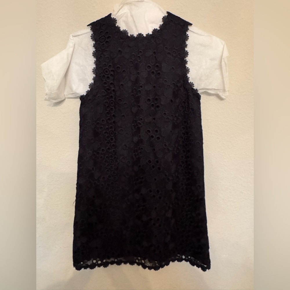 Kate Spade Elegant Black Floral Lace Dress